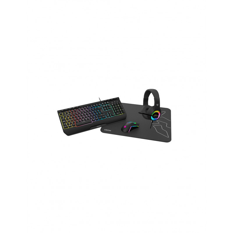 Krom Kenya RGB - Pack Teclado + Ratón + Auriculares + Alfombrilla