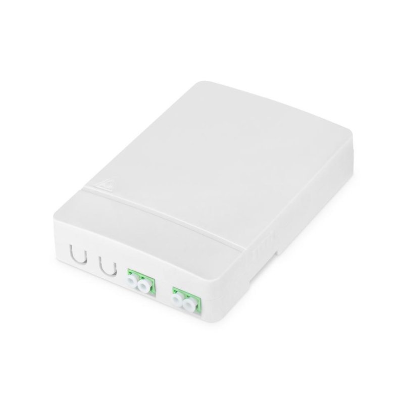 Caja de conexión FTTH Digitus con 2 acopladores LC/APC DX para pared