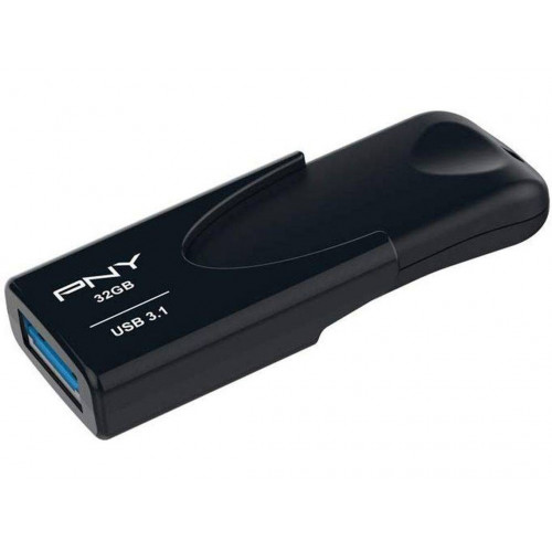 Pen USB PNY Attaché (32 GB - USB 3.1 - Negro)