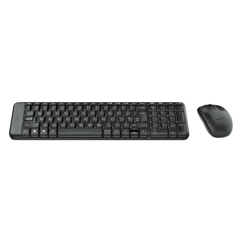 Teclado inalámbrico Logitech MK220 Layout US con ratón incluido compacto