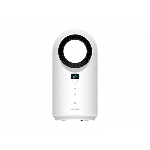 Calefactor - Cecotec Ready Warm 8200 Bladeless, 1500 W, Mando a distancia, Táctil, Pantalla LED, 3 modos, oscilación y sistema de seguridad, Blanco