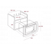 Microondas integrable - Teka 40581125 MWE 255 FI Capacidad 25L, Potencia 900W, Cristal Negro