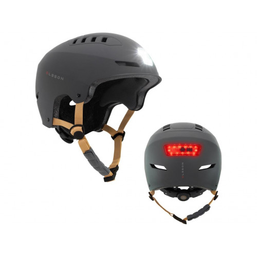 Casco Luz OLSSON URBAN LIGHT - Antracita S/M (51-54cm) Patinete Skate Patines