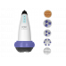 Masajeador Corporal - Solac ME7715 Sculptural Brush, 5 cabezales de tratamiento intercambiables, Función de calor y exfoliante, Blanco