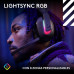 Auriculares Logitech G Astro A20 X inalámbricos y alámbricos para gaming con PLAYSYNC, Bluetooth y RGB negros