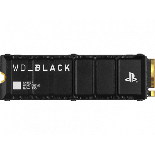Disco duro SSD interno 2TB - WD_Black SN850P NVMe SSD, Almacenamiento para consolas PS5™, Hasta 7300MB/s, Negro