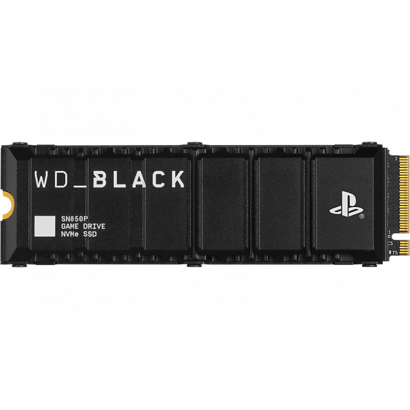 Disco duro SSD interno 2TB - WD_Black SN850P NVMe SSD, Almacenamiento para consolas PS5™, Hasta 7300MB/s, Negro