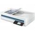Escáner - 20G07A#B19 HP, 1200 x 1200 DPI dpi, Velocidad de escaneo ADF (b/n, A4):40 ppm, Velocidad de escaneo ADF dúplex (b/n, A4):80 ipm, Velocidad de escaneo ADF dúplex (color, A4):80 ipm, Wi-Fi, Blanco