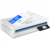 Escáner - 20G07A#B19 HP, 1200 x 1200 DPI dpi, Velocidad de escaneo ADF (b/n, A4):40 ppm, Velocidad de escaneo ADF dúplex (b/n, A4):80 ipm, Velocidad de escaneo ADF dúplex (color, A4):80 ipm, Wi-Fi, Blanco