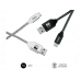 Cables - SUBBLIM SUBBLIM Cable USB Tipo C a USB Tipo A de 1 metro (x2) Negro y Plata