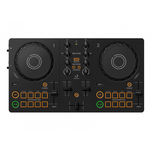 Controladora DJ - AlphaTheta DDJ-FLX2, 20 Hz - 20 kHz (USB), Smart CFX , Compatible con Smartphone/Tablet/PC/Mac, Negro