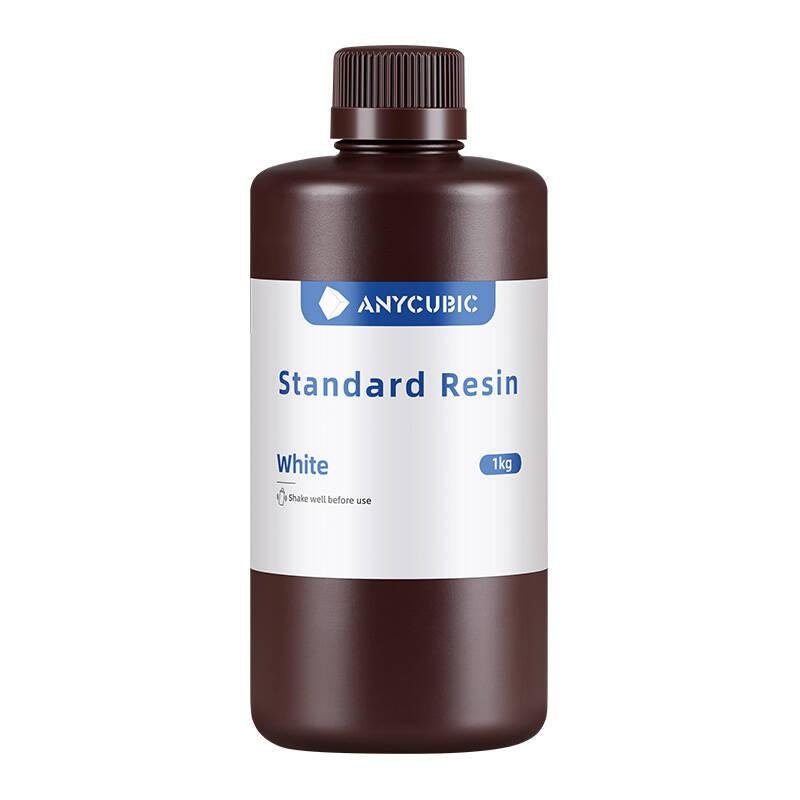 Resina Estándar AnyCubic White 1 kg para Impresión 3D