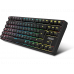 Teclado gaming - Krom Kernel Pro, USB-C, Teclas iluminadas, Inalámbrico, Función anti-ghosting, Negro