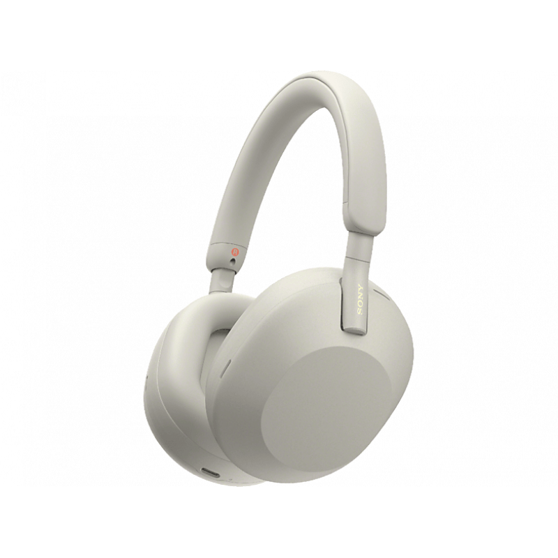 Auriculares inalámbricos - Sony WH-1000XM5S, Cancelación ruido (Noise Cancelling), 30h, Hi-Res, Carga Rápida, Con Asistente, Bluetooth, Diadema, Plata