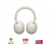 Auriculares inalámbricos - Sony WH-1000XM5S, Cancelación ruido (Noise Cancelling), 30h, Hi-Res, Carga Rápida, Con Asistente, Bluetooth, Diadema, Plata