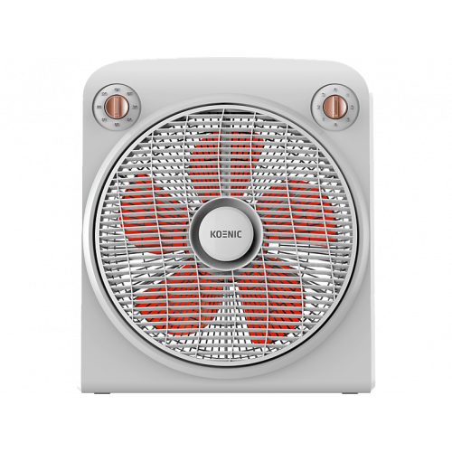 Ventilador de sobremesa - KOENIC KFF 305025, 50W, 3 Velocidades, Temporizador, Blanco
