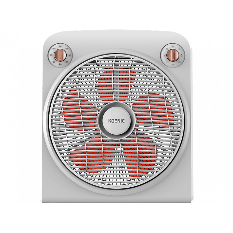 Ventilador de sobremesa - KOENIC KFF 305025, 50W, 3 Velocidades, Temporizador, Blanco