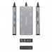Dock USB-C AISENS DUA9-0104 9-en-1 2xHDMI 1xRJ45 2xUSB3.0 100W SD MicroSD Gris 15cm