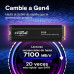 SSD Crucial P310 2TB M.2 PCIe Gen4 NVMe 7100MB/s Disipador Térmico Licencia Oficial PS5