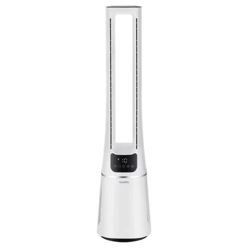 Ventilador torre VALBERG SUNNY-R PURE con Purificador de Aire Mando a Distancia Oscilante Blanco