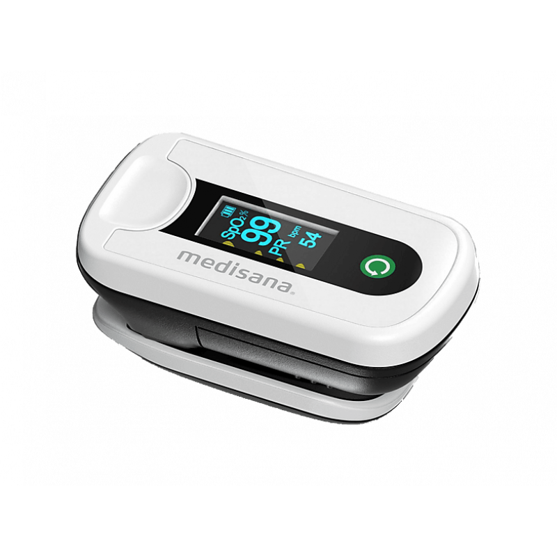 Pulsioxímetro - Medisana PM 180, Medición de la saturación de oxígeno en sangre y la frecuencia cardíaca en el dedo, Blanco