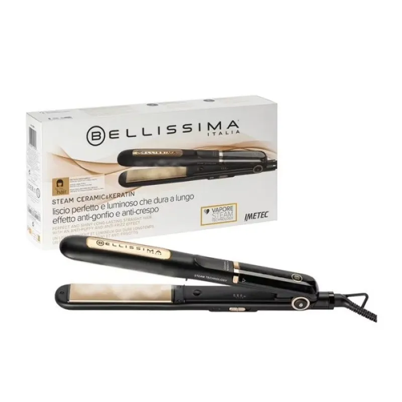 Plancha alisadora de vapor BELLISSIMA B28 200 MY PRO STEAM CERAMIC & KERATIN