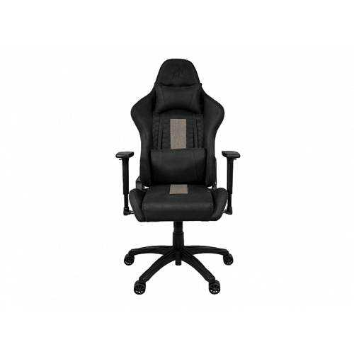 Silla gaming - Corsair TC100 Relaxed, Transpirable, Reposabrazos 2D, Inclinación 160°, Negro y gris