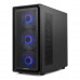 Torre Nox Hummer AERO Semitorre Hyperflow ARGB Negra con Tipo C y Cristal Templado