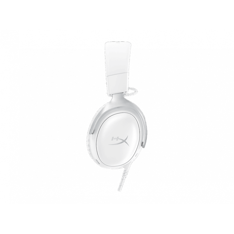 Auriculares gaming - HyperX Cloud III, 53 mm, Micrófono con cancelación de ruido, Audio DTS, Metálicos, Compatibles PC/Consolas/Móvil, Blanco