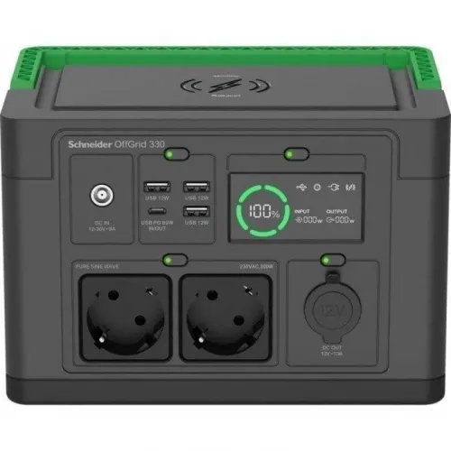 Estación de energía portátil APC PPS330-GR 332Wh Ión de litio Power Delivery 300W Solar USB