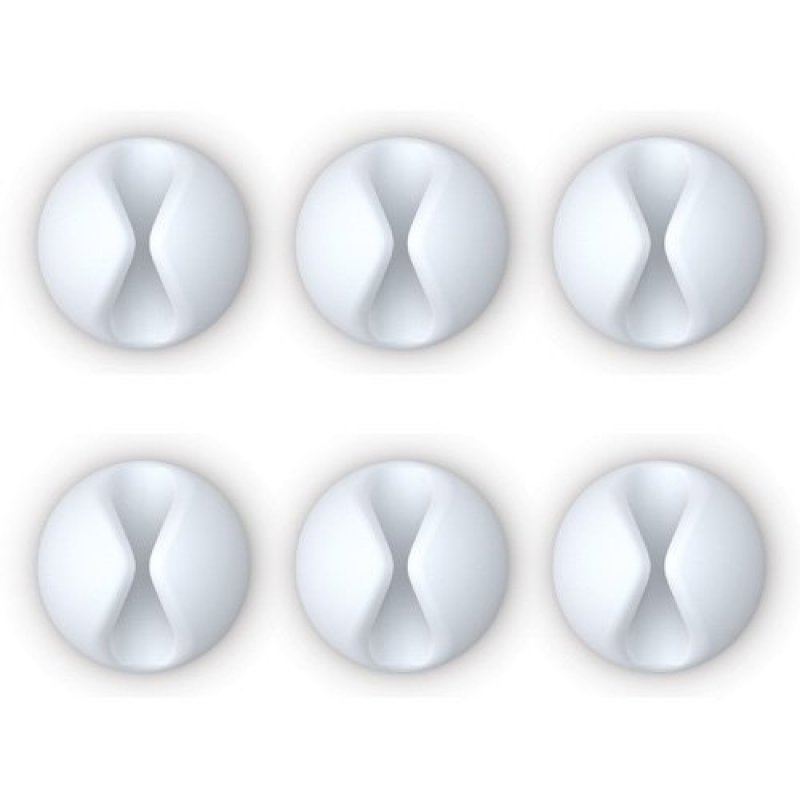 Bluelounge Cabledrop Pack 6 Organizador de Cables Blanco